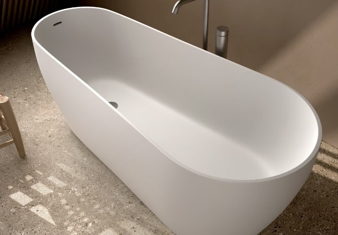 BAÑERA EXENTA MOD FORMENTERA MINERAL BLANCO MATE DE 170X71