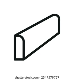 METRO LINEAL DE FABRICACION DE CANTO ROMO PINTADO EN MATERIAL DE 1 CM