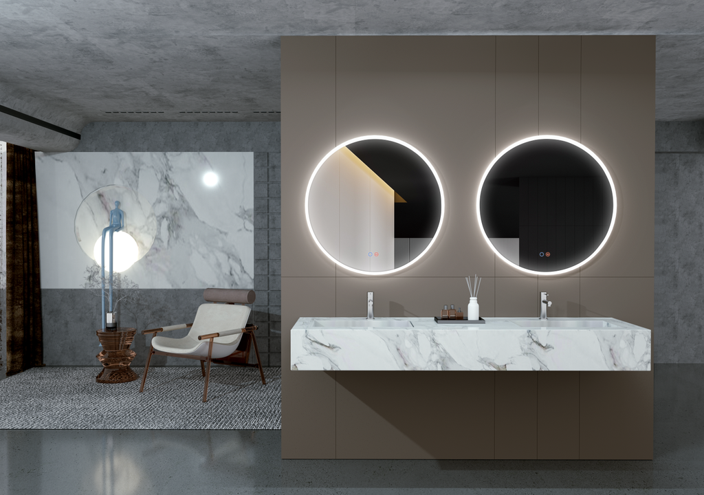 ATEN028 ESPEJO LED MOD ATENAS  (60 CM)