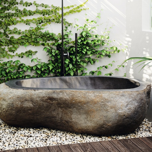 BAÑERA EXENTA MOD MOAI PIEDRA DE RIO