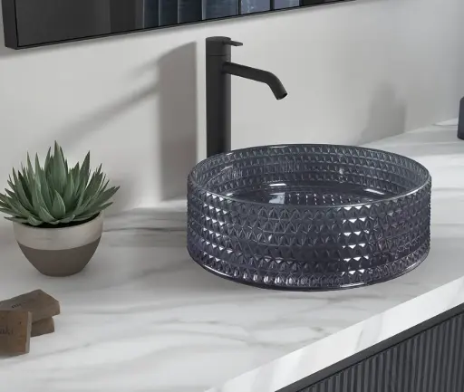 LAVABO SOBRE ENCIMERA MOD LION CRISTAL 36X10